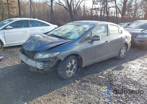 2013 Honda Civic Hybrid z USA, uszkodzony, nr VIN 19XFB4F29DE201901
